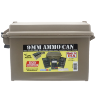 MTM Munitionsbox + 10 x 100er Patronenboxen für 9mm