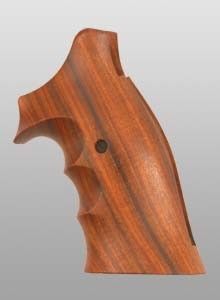 S&W K/L-Rahmen round butt, glatt mit Fingerrillen, hinten offen, Palisander