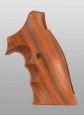 S&W K/L-Rahmen round butt, glatt mit Fingerrillen, hinten offen, Palisander